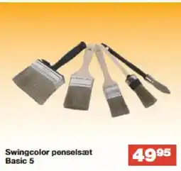 Bauhaus Swingcolor penselsæt Basic 5 tilbud