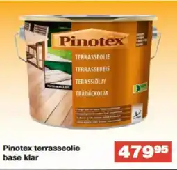 Bauhaus Pinotex terrasseolie base klar tilbud