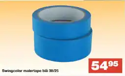 Bauhaus Swingcolor malertape blå 38/25 tilbud