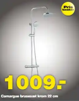 Bauhaus Camargue brusesæt krom 22 cm tilbud