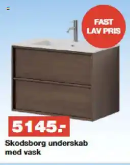 Bauhaus Skodsborg underskab med vask tilbud