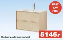 Bauhaus Skodsborg underskab med vask tilbud