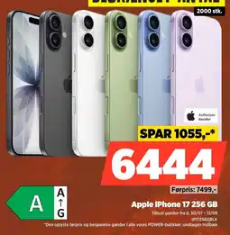 Power Authorized Reseller Apple iPhone 17 256 GB tilbud