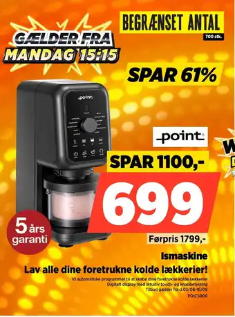 Point Ismaskine Lav alle dine foretrukne kolde lækkerier!
