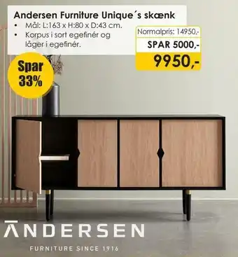 Erling - Christensen Andersen Furniture Unique's Skænk tilbud