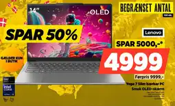 Power Lenovo Yoga 7 Slim bærbar PC Smuk OLED-skærm tilbud