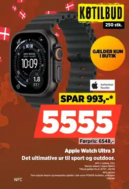 Power Authorized Reseller Apple Watch Ultra 3 Det ultimative ur til sport og outdoor. tilbud
