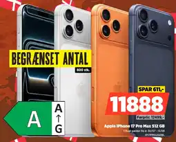 Power Apple iPhone 17 Pro Max 512 GB tilbud