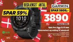Power Garmin Epix Pro (Gen 2) 51 mm Ydeevnetest og måling af løbekraft tilbud