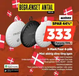 Power Triacle X-Mark Four 4-pak Mist aldrig dine ting igen tilbud