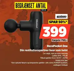 Power Triacle RecoPocket One Din restitutionspartner hvor som helst tilbud