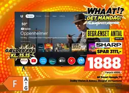 Power Sharp 4K Smart Google TV Dolby Vision & Atmos: Biograf derhjemme tilbud