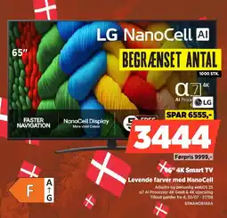 Power Lg 65" 4K Smart TV Levende farver med NanoCell tilbud