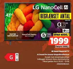 Power Lg 4K Smart NanoCell TV Al Sound Pro leverer biografkvalitetslyd tilbud