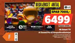 Power Lg 4K Smart TV Al Sound Pro til biografkvalitetslyd tilbud