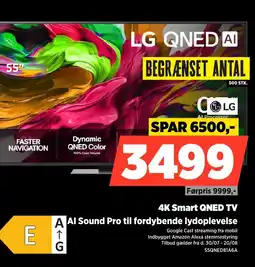 Power Lg 4K Smart QNED TV Al Sound Pro til fordybende lydoplevelse tilbud