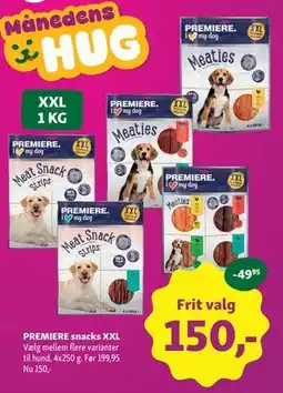 Maxi Zoo PREMIERE snacks XXL tilbud