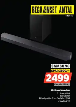 Power Samsung 3.1.2-kanal soundbar tilbud