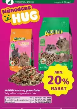 Maxi Zoo MultiFit kanin- og gnaverfoder tilbud