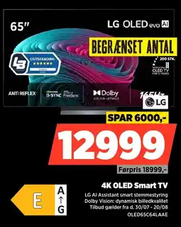 Power Lg 4K OLED Smart TV tilbud