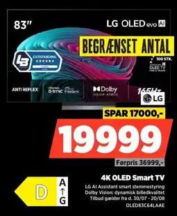 Power Lg 4K OLED Smart TV tilbud