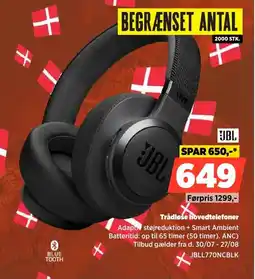 Power Jbl Trådløse hovedtelefoner tilbud