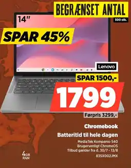 Power Lenovo Chromebook Batteritid til hele dagen tilbud