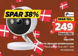 Power Tp-link Tapo C120 Integreret Al, tilpassede detektionszoner tilbud