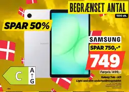 Power Samsung Galaxy Tab -A11 Light and slim underholdningstablet tilbud