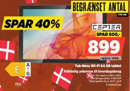Power Cepter Tab Nexa Wi-Fi 64 GB tablet Pålidelig ydeevne til hverdagsbrug tilbud