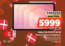 Power Samsung Galaxy Tab S11 Wi-Fi 128 GB Drevet af Galaxy Al-funktioner tilbud