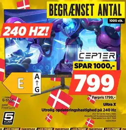 Power Cepter Ultra X Utrolig opdateringshastighed på 240 Hz tilbud