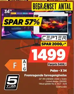 Power Cepter Pulse - X 34 Fremragende farvegengivelse tilbud