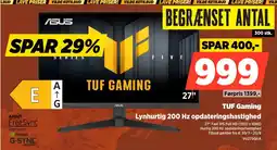 Power TUF Gaming Lynhurtig 200 Hz opdateringshastighed tilbud
