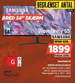 Power Samsung ViewFinity S5 Stilfuld ultrabred skærm tilbud
