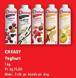 Lidl Cheasy yoghurt 1 kg tilbud