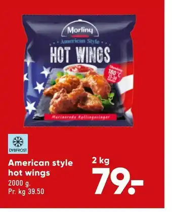 Bilka American style hot wings tilbud