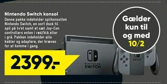 Bilka Nintendo Switch konsol tilbud