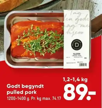 Bilka Godt begyndt pulled pork tilbud