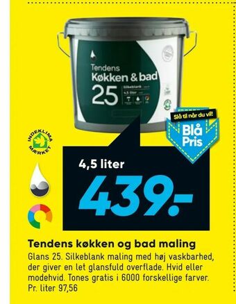 Bilka Tendens køkken og bad maling tilbud
