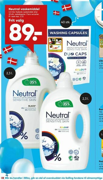 Bilka Neutral vaskemiddel tilbud
