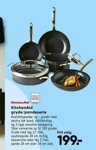 Bilka KitchenAid gryde/pandeserie tilbud