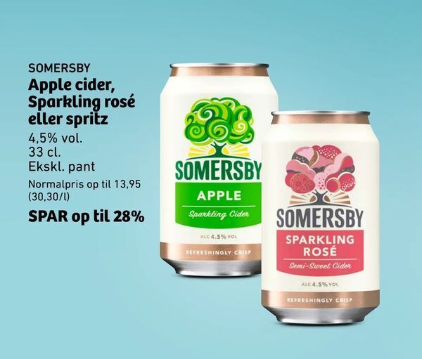 Apple cider, Sparkling rosé eller spritz tilbud hos ALDI