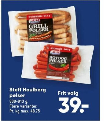 Bilka Steff Houlberg pølser tilbud