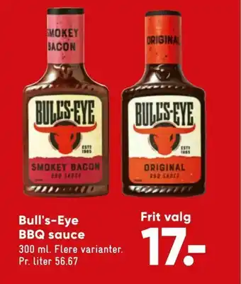 Bilka Bull's-Eye BBQ sauce tilbud