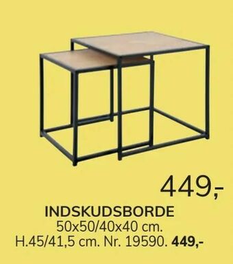 Daells Bolighus Indskudsborde tilbud