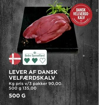 MENY Lever af dansk velfærdskalv tilbud