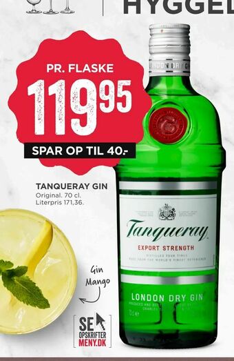 MENY Tanqueray gin tilbud