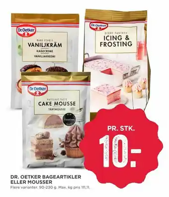 Dr. oetker bageartikler eller mousser