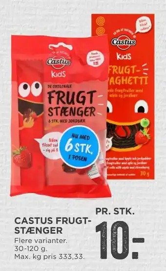 MENY Castus frugt­stænger tilbud